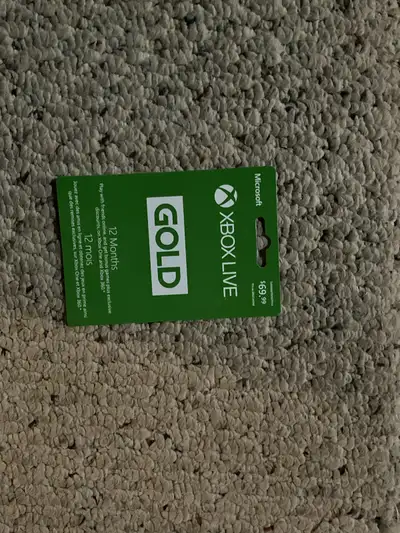X box live GOLD 12 month membership card, View more
