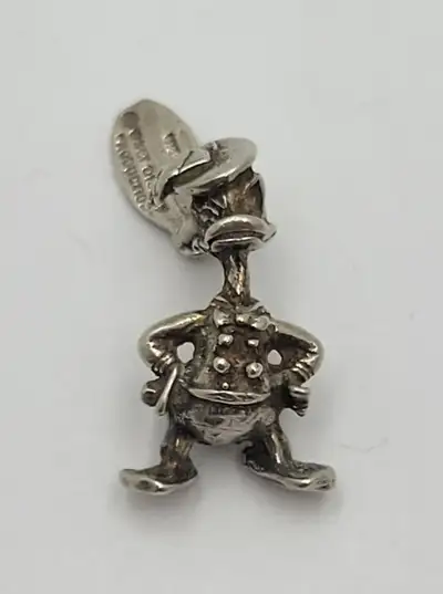 Walt Disney Productions Disneyland Sterling Silver Donald Duck S, View more