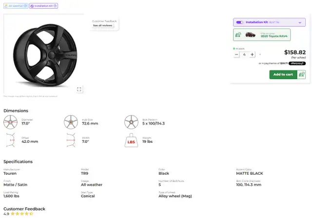 17" Wheels - Tires with Alloy Rims - set of 4 in Tires & Rims in Dartmouth - Image 9