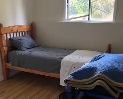 Twin bed and mattress , View more