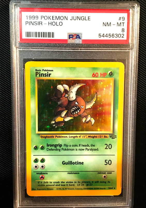 Pokemon 1999 Pinsir Holo - PSA Graded Slab in Arts & Collectibles in Delta/Surrey/Langley