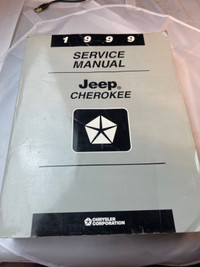 VINTAGE 1999 JEEP CHEROKEE FACTORY SERVICE MANUAL #M1325