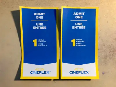 Cineplex Ticket Vouchers - Pair of 2, View more
