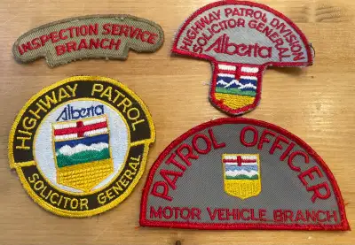 lot of four vintage Alberta  patches , View more
