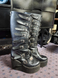 Platform Boots Size 9