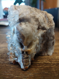 Hand carved crystal skull