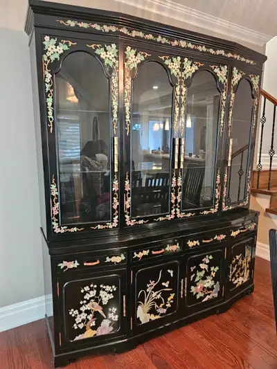 Dinning table set and Buffet & Hutch, View more