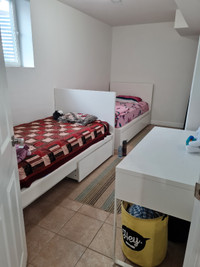 Female room share in Mississauga basement. Rent a bed