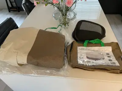 Phi Villa Round Outdoor Patio Table and Chairs Cover- New, View more