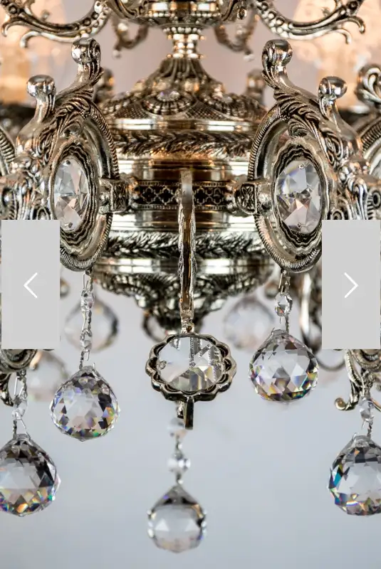 lustre argent 6 branches _ silver chandelier in Indoor Lighting & Fans in Laval / North Shore - Image 3