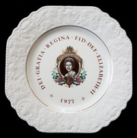 Queen Elizabeth II Silver Jubilee Plate Lord Nelson Pottery