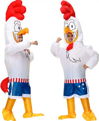 Rooster Inflatable Costume Fancy Dress Halloween Adult Costume