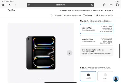 iPad pro 11 po 4e génération 256 gb, View more