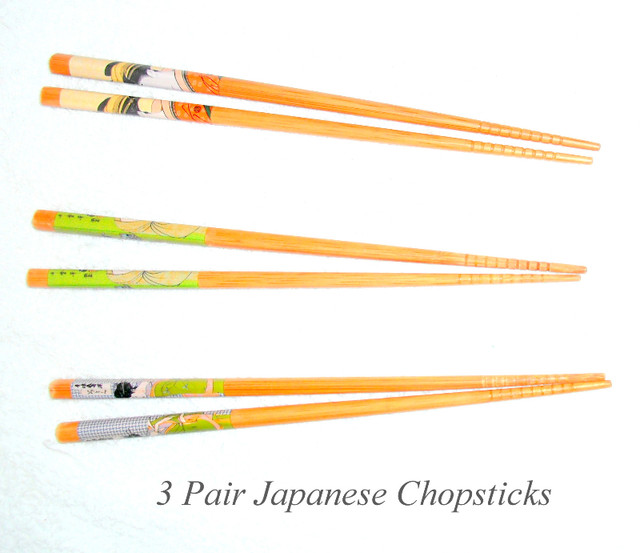 Chopsticks, 3 pair Chinese and 4 pair Japanese style. Never used in Kitchen & Dining Wares in City of Toronto - Image 3