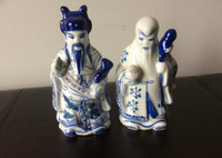 Vintage Blue & White Figurine Collectibles