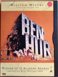 BEN-HUR. DVD. CHARLTON HESTON, JÉSUS, JUIFS, CHRÉTIENS, PÉPLUM.