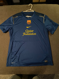 Fc barcelona training soccer football jersey size xl