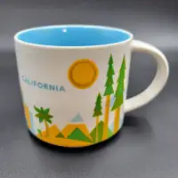 Starbucks California 2017 You Are Here Series Mug Cup Coffee Blu