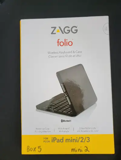 ZAGG Folio Case Hinged Bluetooth Keyboard for iPad mini 2/3, View more
