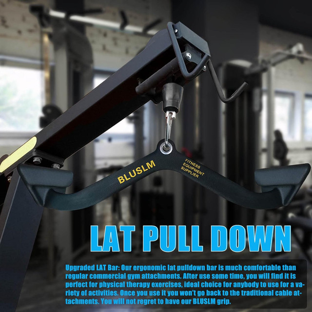 LAT Pull Down Bar for Cable Machine Pulldown Attachment in Exercise Equipment in Markham / York Region - Image 4