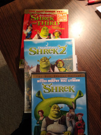 Shrek (DVD, 2003, Full Frame) LIKE NEW  Shrek 2 (DVD, 2004, Full