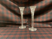 Pair of Waterford Marquis 10” fluted candlesticks