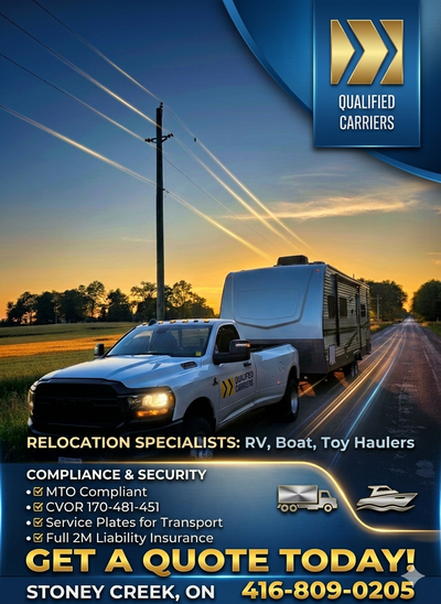 Qualified Carriers - Delivery of equipment, materials, vehicles, trailers. Service plate, CVOR, Liab...