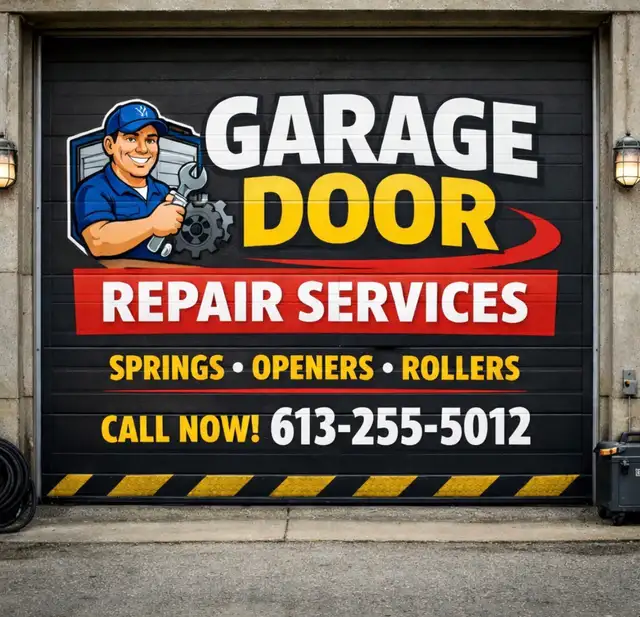 garage Door and opener installation and repairs ☎️6132555012