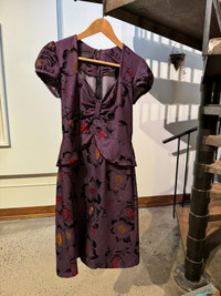 Ladies Purple Vintage inspired Dress - Doll Factory by Damzels