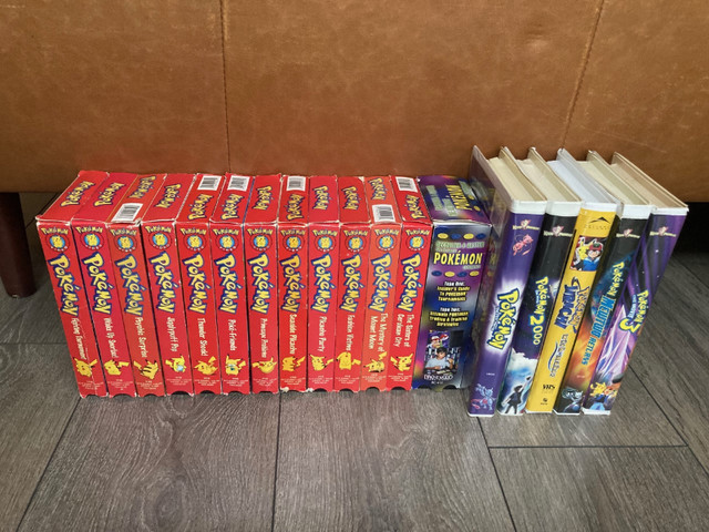 Vintage 90s Pokemon VHS Lot Of 19 Trainer Video Pikachu VCR in CDs, DVDs & Blu-ray in Mississauga / Peel Region