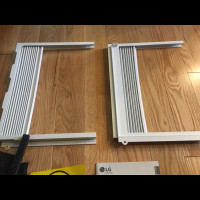 Accordion style side panels for LG window air conditioner