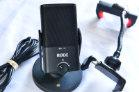 RODE NT-USB Mini Condenser microphone and phone clamp