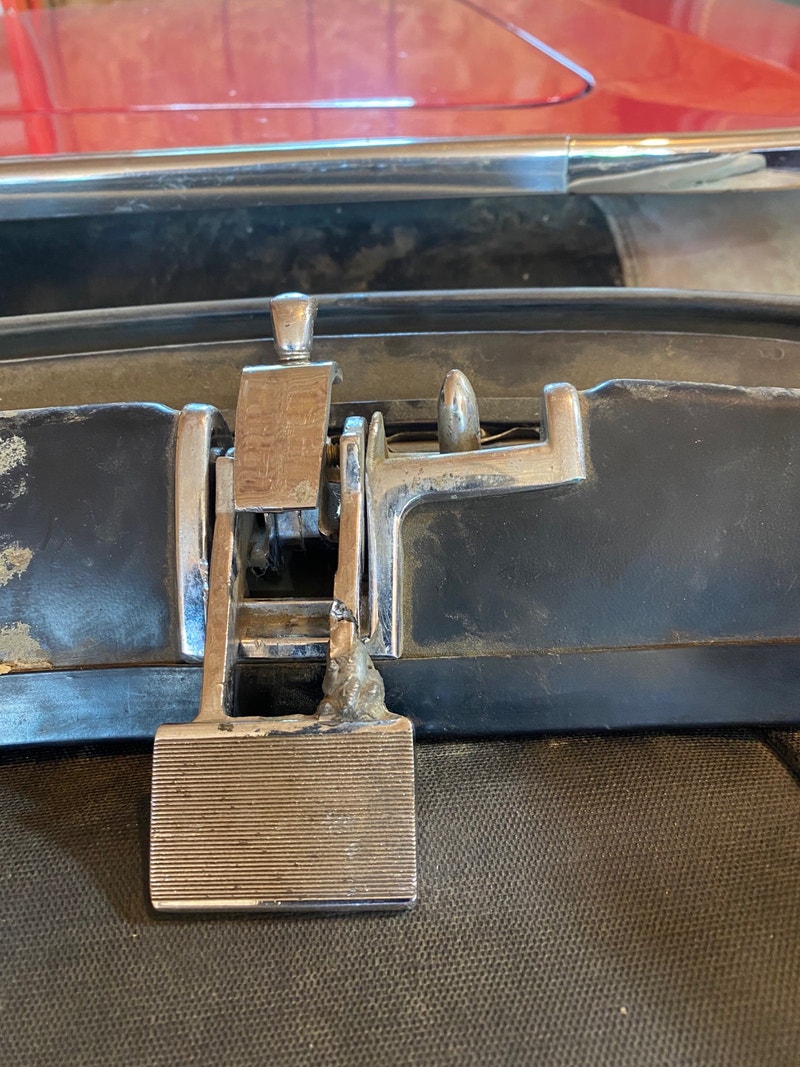 Wanted one Convertible top handle Drivers side for a 1969 Plymou