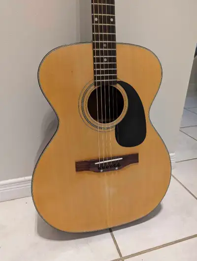 Vintage made in Japan acoustic electric guitar, View more