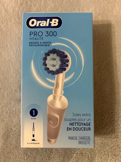 Get ready to revolutionize your oral hygiene with the Oral-B Pro 300 Vitality electric toothbrush, d...