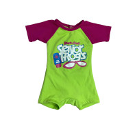 Señor Frog Toddler Wetsuit 12 months (size 1)  neon green & pink