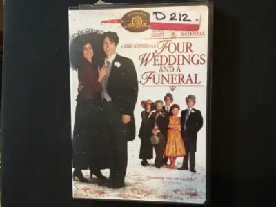DVD “Four weddings and a funeral” with Hugh Grant, View more