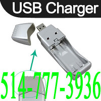 Mini Chargeur USB pour Batterie Rechargeable Ni-MH AA AAA 2A 3A