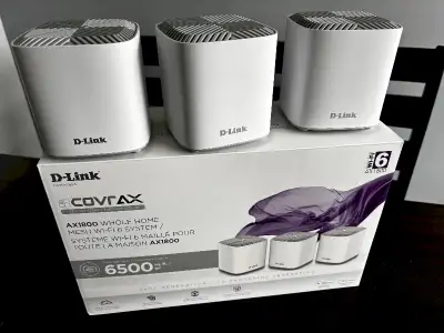D-Link COVR-X1863 (AX1800) MESH Wi-Fi 6 Routers, View more