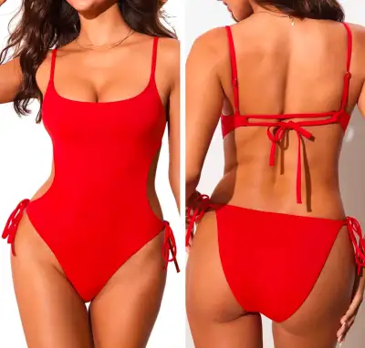 NEW Strappy Backless Bathing Suit  {Small}, View more