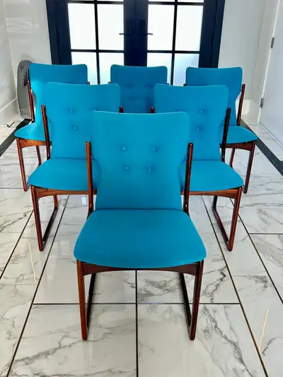 VCM  6 x Rosewood dining  chairs by Vamdrup Stolefabrik, View more