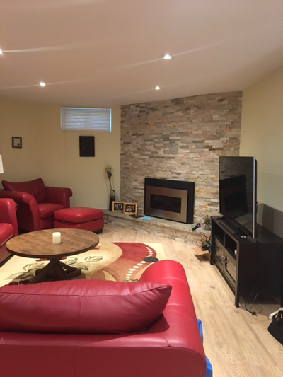 Self-contained basement apartment, fully furnished, fireplace, internet and Netflix included.