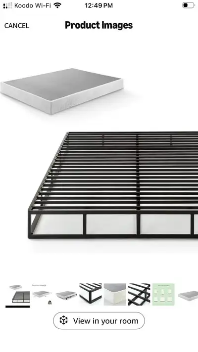Queen size bed frame, View more