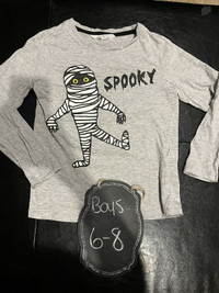 Boys Halloween Mummy Spook top - size 6-8
