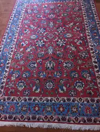 NAJAFABAD PERSIAN RUG, HAND KNOTTED SEMI-ANTIQUE