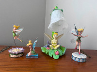Tinkerbell lamp and figerines