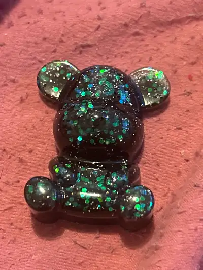 Glitter Resin Bear Figurine, View more