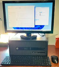Windows 11 Gaming Desktop Computer with 24" Monitor and