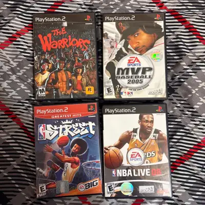 Lot Of 4 PS2 Games The Warriors, NBA Street, MVP Base, & More, View more