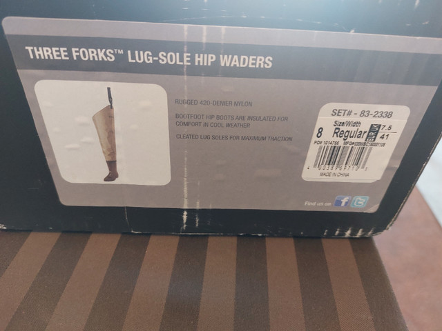 Herter's Three Forks Lug-Sole Hip Waders BRAND NEW in Fishing, Camping & Outdoors in St. Albert - Image 4